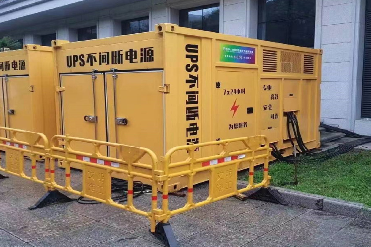 通州发电机租赁施工现场